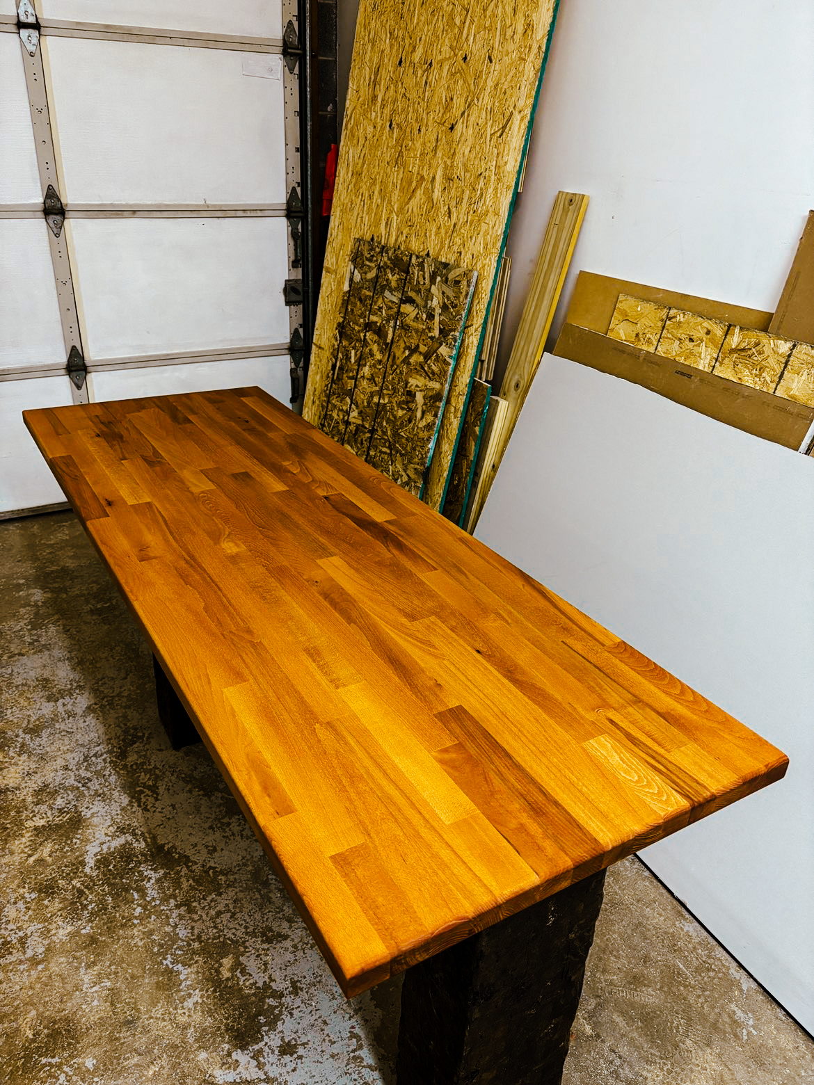 Custom solid wood live-edge style table